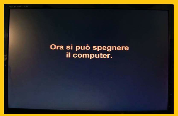 Ora si può spegnere il computer